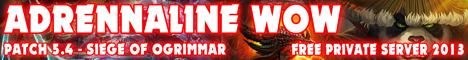 ADRENALINE WOW SERVER 2014 Banner