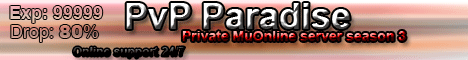 PvP-Paradise Bux+1+2+3+4+5 shop Banner