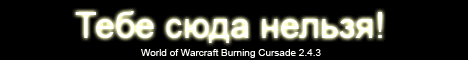 WoW Burning Cursade 2.4.3 Banner